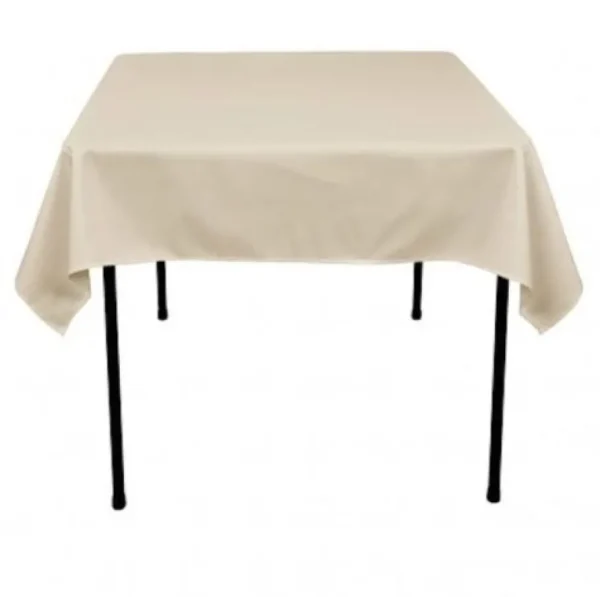 Hot Tablecloth Market 15 pack 60"x 60" Square Overlay Tablecloth 100% polyester Wholesale Wedding"