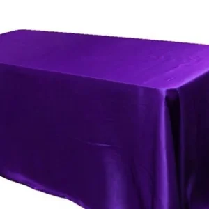 Outlet Tablecloth Market 25 pack 60x120" Rectangle Satin Tablecloth Wedding SEAMLESS Catering Table Cover"