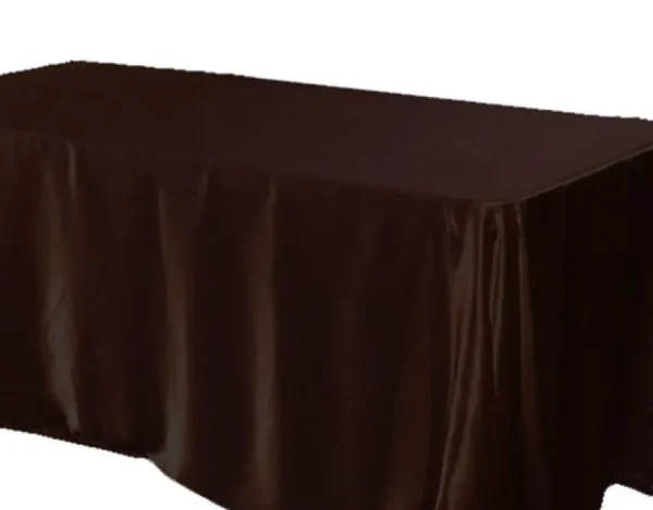 Fashion Tablecloth Market 12 Pack 60x120" Rectangle Satin Tablecloth Wedding Seamless Catering Table Cover"