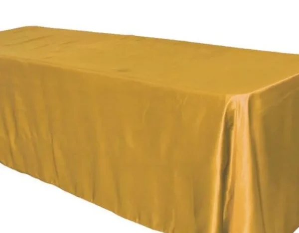 Hot Tablecloth Market 10 Pack 60x120" Rectangle Satin Tablecloth Wedding Seamless Catering Table Cover"