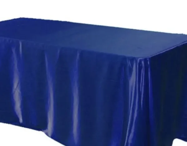 Outlet Tablecloth Market 25 pack 60x120" Rectangle Satin Tablecloth Wedding SEAMLESS Catering Table Cover"