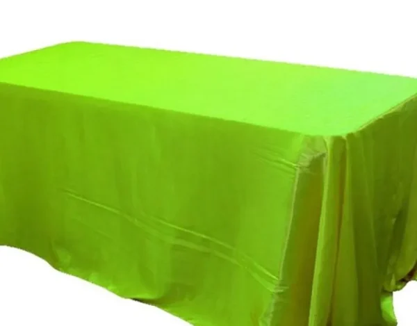 Outlet Tablecloth Market 25 pack 60x120" Rectangle Satin Tablecloth Wedding SEAMLESS Catering Table Cover"