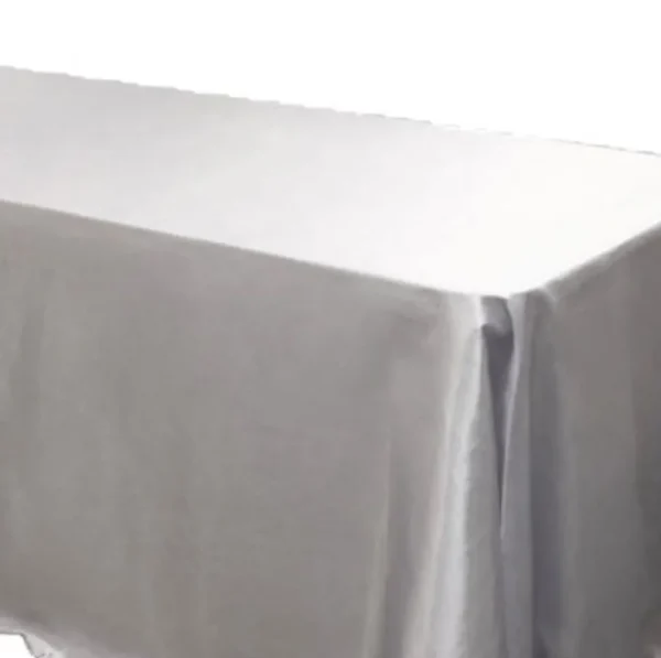 Hot Tablecloth Market 10 Pack 60x120" Rectangle Satin Tablecloth Wedding Seamless Catering Table Cover"