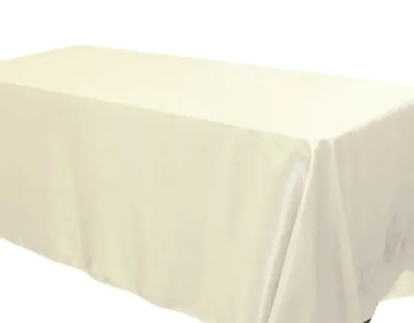 Outlet Tablecloth Market 25 pack 60x120" Rectangle Satin Tablecloth Wedding SEAMLESS Catering Table Cover"