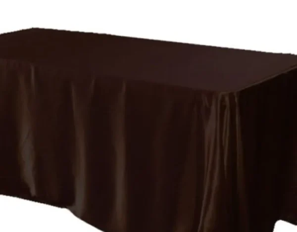 Outlet Tablecloth Market 25 pack 60x120" Rectangle Satin Tablecloth Wedding SEAMLESS Catering Table Cover"