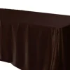 Outlet Tablecloth Market 6 Pack 60x120" Rectangular Satin Tablecloth Wedding Party Seamless Table Cover"