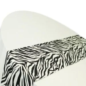 Fashion Tablecloth Market 15 Pack Zebra Flocked Taffeta 12