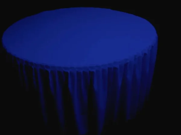 Outlet Tablecloth Market 72" Round Pleated Table Cover Skirt Polyester w/ Top Topper tablecloth 18 COLOR"