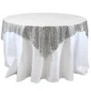 New Tablecloth Market Sequin Overlay 72" × 72" Sparkly Shiny Tablecloth Design 4 Colors Wedding Party"