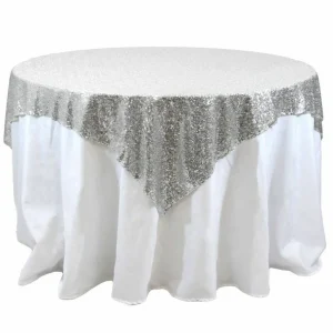 Discount Tablecloth Market Sequin Overlay 60