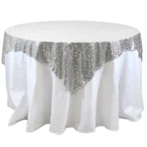 Online Tablecloth Market Sequin Overlay 54