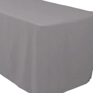 Best Tablecloth Market 10 x 6' ft. Fitted Polyester Table Cover Wedding Banquet Tablecloth 21 Colors