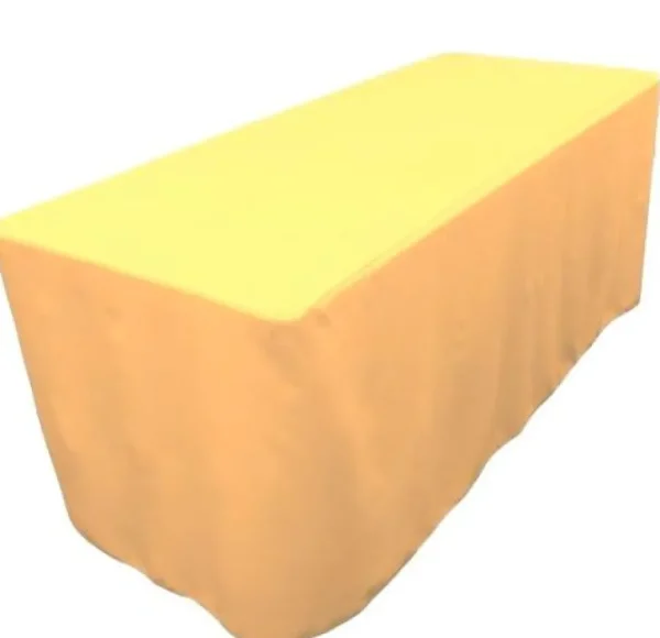 Best Tablecloth Market 10 x 6' ft. Fitted Polyester Table Cover Wedding Banquet Tablecloth 21 Colors"