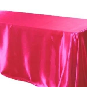 Best Tablecloth Market 120 X 60 Inch Rectangular Satin Tablecloth Wedding Party Seamless Table Cover"