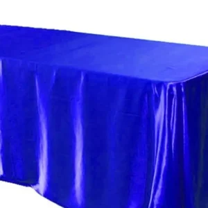 Outlet Tablecloth Market 126 X 60 Inch Rectangular Satin Tablecloth Wedding Party Seamless Table Cover
