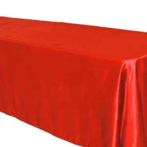Outlet Tablecloth Market 126 X 60 Inch Rectangular Satin Tablecloth Wedding Party Seamless Table Cover
