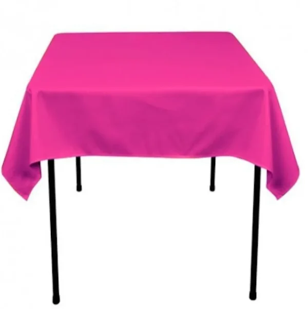 Outlet Tablecloth Market 60"x 60 Inch Square Overlay Tablecloth 100% Polyester Wholesale Wedding Party"