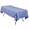 Sale Tablecloth Market 15 x Checkered Tablecloths 60"— 126" Rectangular Gingham 100% polyester 4 COLORS"