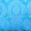 Fashion Tablecloth Market 25 Yards Aqua Blue Grey Flocking Damask Taffeta Velvet Fabric 58" Flocked Decor"