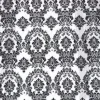 Hot Tablecloth Market 20 Yards Black White Flocking Damask Taffeta Velvet Fabric 58" Flocked Decor"