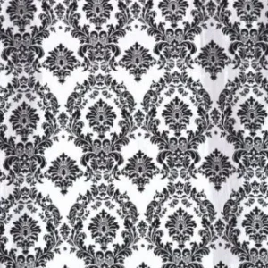 Hot Tablecloth Market 5 yards Black White Flocking Damask Taffeta Velvet 15f Fabric 58