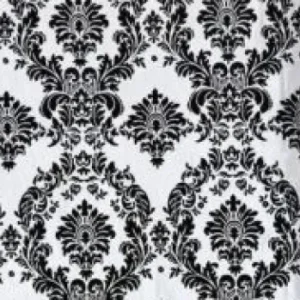 Sale Tablecloth Market 25 Yards Black White Flocking Damask Taffeta Velvet Fabric 58
