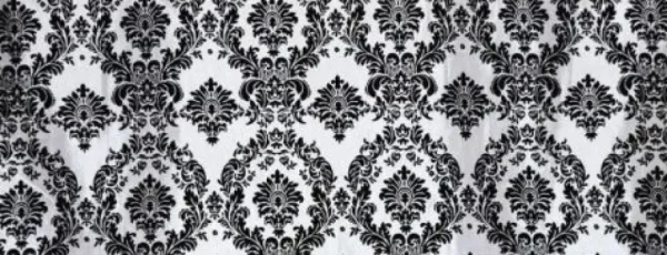 Sale Tablecloth Market 25 Yards Black White Flocking Damask Taffeta Velvet Fabric 58" Flocked Decor"