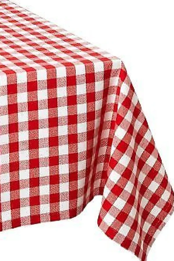 Discount Tablecloth Market 5 Yards Checkered Fabric 60" Wide Gingham Buffalo Check Tablecloth Fabric Decor"