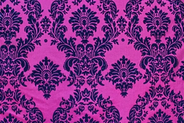 Best Tablecloth Market 15 Yards Fuchsia Black Flocking Damask Taffeta Velvet Fabric 58" Flocked Decor"