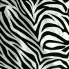 Sale Tablecloth Market 25 Yards White Black Flocking Zebra Taffeta Fabric 75 ft Flocked Animal Print"